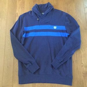 Chaps Men’s LS Shawl Collar Shirt in Blue Sz. S